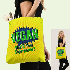 Ändern Sie den Text Vegan in den Text für den Stil Tasche