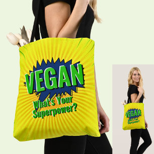 Ändern Sie den Text Vegan in den Text für den Stil Tasche