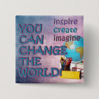 Ändern Sie den Weltknopf. Inspiration ist mit Button