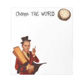 Ändern Sie den weltweiten Stampunkteur Notizblock