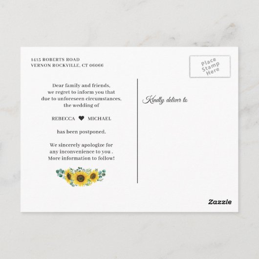 Ändern Sie die Datumsanzeige für rustikale Sonnenb Postkarte (Rückseite)