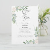 Ändern Sie die Datumskarte mit der Wasserfarbe Einladung (Stehend Vorderseite)