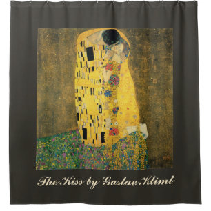 Ändern Sie die Farbe! Der Kuss von Klimt, Vintage  Duschvorhang