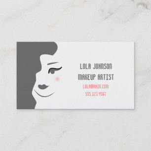 Ändern Sie die Farbe - MaskenbildnerEsthetician Visitenkarte