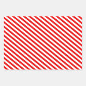 Ändern Sie die Farbe Weihnachten Candycane Streife Geschenkpapier Set (Vorderseite 2)