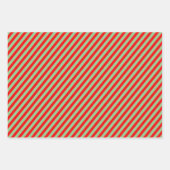 Ändern Sie die Farbe Weihnachten Candycane Streife Geschenkpapier Set (Vorderseite)