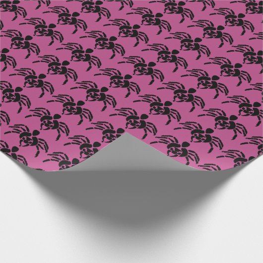 Ändern Sie die Farbspinne in Lila Geschenkpapier (Ecke)