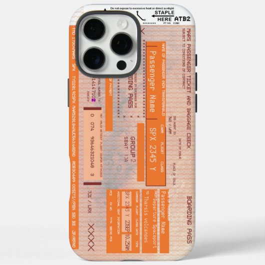 Ändern Sie die Mars für den Raumflug Boarding Pass Case-Mate iPhone Hülle (Rückseite)