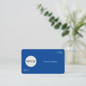 Ändern Sie die Objekte mit Ihrem Firmennamen und L Visitenkarte (Stehend Vorderseite)