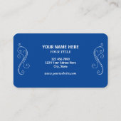 Ändern Sie die Objekte mit Ihrem Firmennamen und L Visitenkarte (Rückseite)