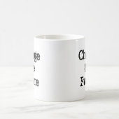 Ändern Sie die Tasse für Kaffee oder Tee der Zukun (Mittel)