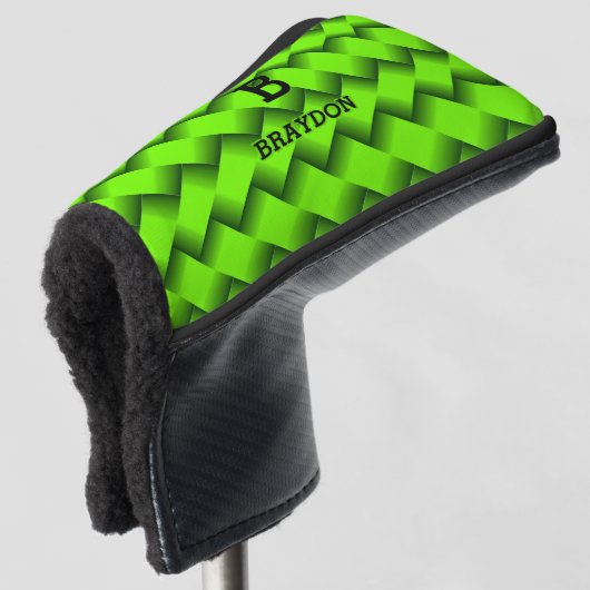 Ändern Sie die ursprüngliche Bezeichnung Grün-Wölf Golf Headcover (3/4 Vorderseite)