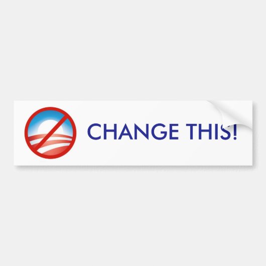 Ändern Sie dieses! Autoaufkleber (Vorne)