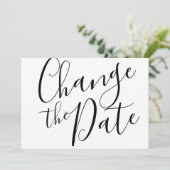 Ändern Sie einfach das Datum, an dem das storniert Save The Date (Stehend Vorderseite)