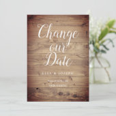 Ändern Sie einfach das Datum, an dem rustikales Ho Einladung (Stehend Vorderseite)