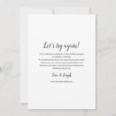 Ändern Sie einfach das Datum, an dem rustikales Ho Einladung (Rückseite)