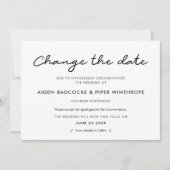 Ändern Sie einfach das Datum der Hochzeit Update-K Einladung (Vorderseite)