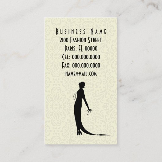 ÄNDERN Sie FARBEmoi-Modegeck ~ Visitenkarte (Rückseite)