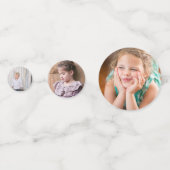 Ändern Sie Fotos, um Ihr eigenes personalisiertes  Konfetti (Vorderseiten)