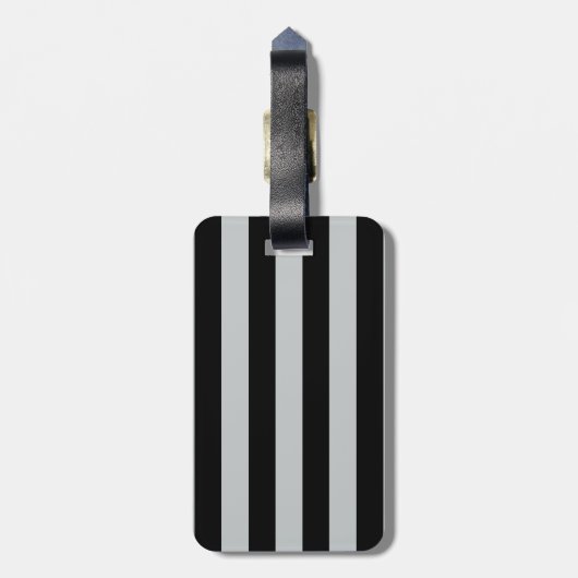 Ändern Sie graue Streifen in eine beliebige Farbe. Gepäckanhänger (Rückseite vertikal)