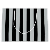 Ändern Sie graue Streifen in eine beliebige Farbe. Große Geschenktüte (Vorderseite)