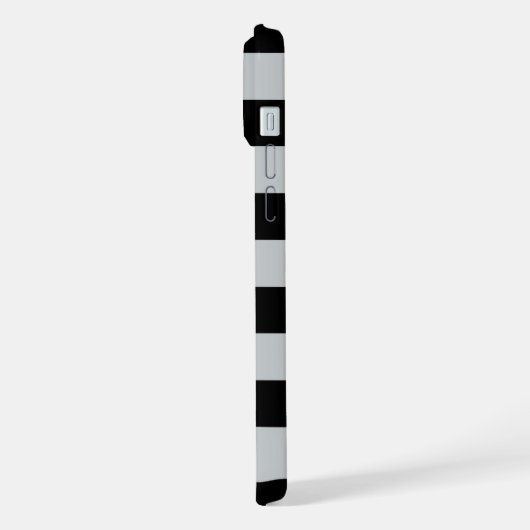 Ändern Sie graue Streifen in eine beliebige Farbe. iPhone Hülle (Linke Seite)