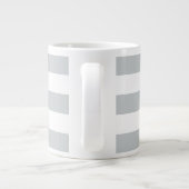 Ändern Sie graue Streifen in eine beliebige Farbe. Jumbo-Tasse (Rückseite)