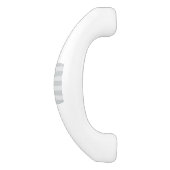 Ändern Sie graue Streifen in eine beliebige Farbe. Keramik Schrankknauf (Seitenansicht)