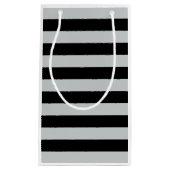 Ändern Sie graue Streifen in eine beliebige Farbe. Kleine Geschenktüte (Vorderseite)