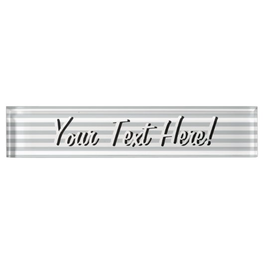 Ändern Sie graue Streifen in eine beliebige Farbe. Namensplakette (Vorderseite)