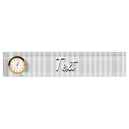 Ändern Sie graue Streifen in eine beliebige Farbe. Namensplakette (Vorderseite)