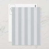 Ändern Sie graue Streifen in eine beliebige Farbe. Postkarte (Vorne/Hinten)