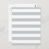 Ändern Sie graue Streifen in eine beliebige Farbe. Postkarte (Vorne/Hinten)