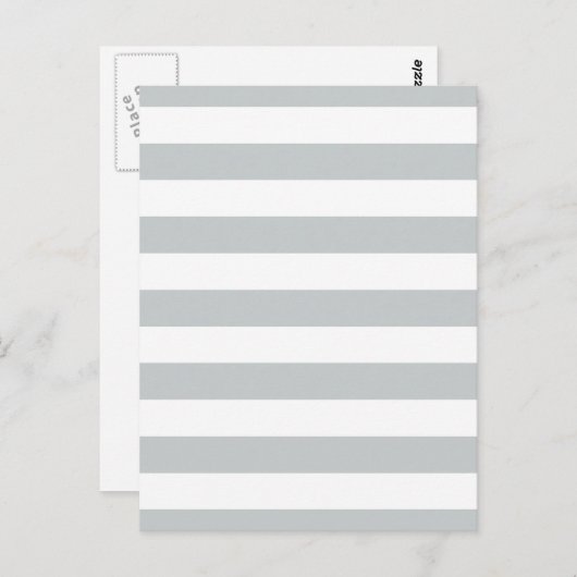 Ändern Sie graue Streifen in eine beliebige Farbe. Postkarte (Vorne/Hinten)