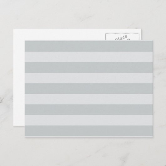 Ändern Sie graue Streifen in eine beliebige Farbe. Postkarte (Vorne/Hinten)