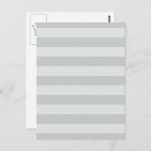 Ändern Sie graue Streifen in eine beliebige Farbe. Postkarte (Vorne/Hinten)