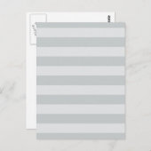 Ändern Sie graue Streifen in eine beliebige Farbe. Postkarte (Vorne/Hinten)