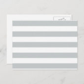 Ändern Sie graue Streifen in eine beliebige Farbe. Postkarte (Vorne/Hinten)
