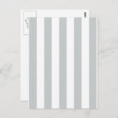 Ändern Sie graue Streifen in eine beliebige Farbe. Postkarte (Vorne/Hinten)