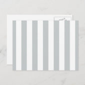 Ändern Sie graue Streifen in eine beliebige Farbe. Postkarte (Vorne/Hinten)