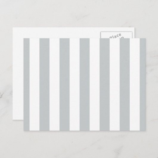 Ändern Sie graue Streifen in eine beliebige Farbe. Postkarte (Vorne/Hinten)