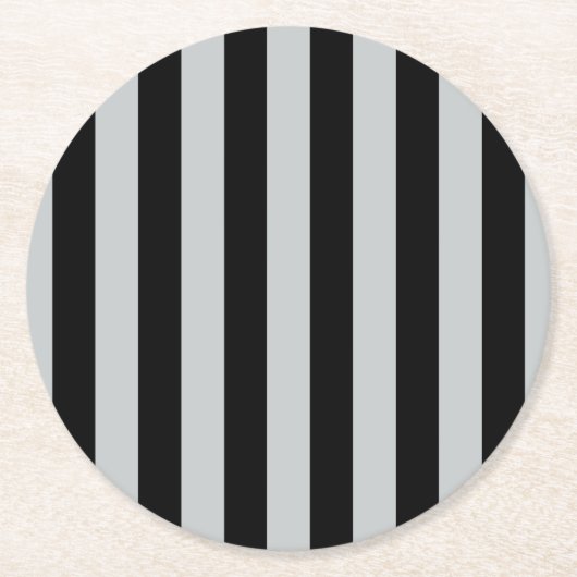 Ändern Sie graue Streifen in eine beliebige Farbe. Runder Pappuntersetzer (Vorderseite)