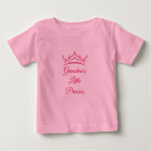 Ändern Sie Großmutter Name Oma's kleine Prinzessin Baby T-shirt (Vorderseite)