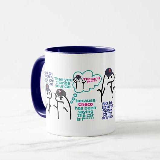 Ändern Sie Ihr Auto - Funny Motorsport Zitat Tasse (Vorderseite Links)