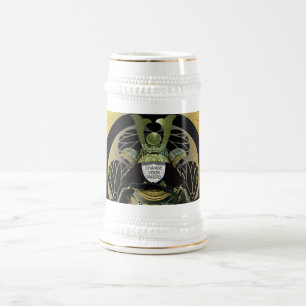 Ändern Sie Ihr Foto, Samurai Helmet Bierglas