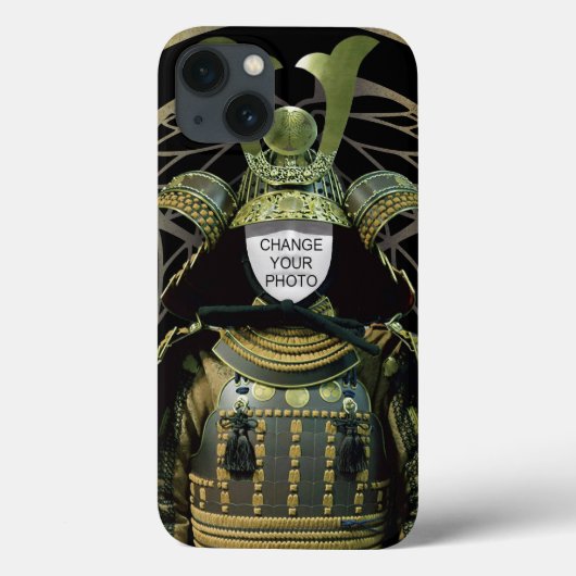 Ändern Sie Ihr Foto, Samurai Helmet Case-Mate iPhone Hülle (Rückseite)