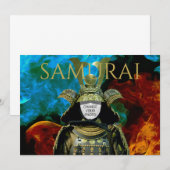 Ändern Sie Ihr Foto, Samurai Helmet Einladung (Vorne/Hinten)