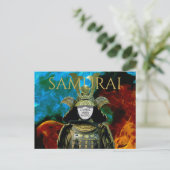 Ändern Sie Ihr Foto, Samurai Helmet Postkarte (Stehend Vorderseite)