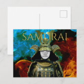 Ändern Sie Ihr Foto, Samurai Helmet Postkarte (Vorne/Hinten)