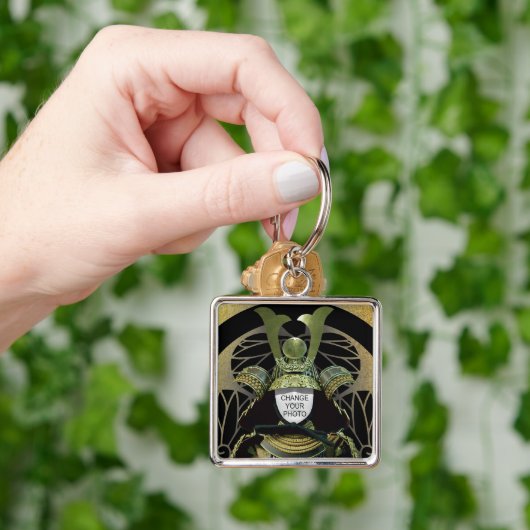 Ändern Sie Ihr Foto, Samurai Helmet Schlüsselanhänger (Hand)